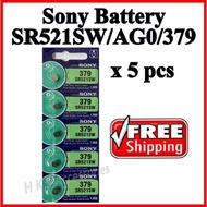 [SG Seller] Watch Battery SR521SW LR521 LR63 AG0 179 GP379 379 SR521 SR521W Sony Button Cell