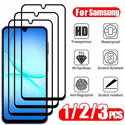 Glass Film For Samsung A17 A27 A37 A57 A16 A26 A36 A56 Tempered Glass A15 A25 A35 A55 A24 Screen Pro