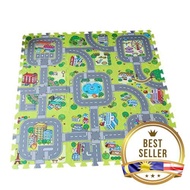 Tiles Kids Road Traffic Play Rug Children Educational Playmat Play Set Mat