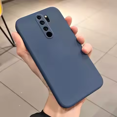 Square Matte Silicone Case for Xiaomi Redmi Note 8 Pro Cover Redmi Note8 Pro Shockproof Basic Cover 