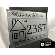 No Rumah Eksklusif/No Rumah/No Rumah Hipster/No Rumah Budget/House Number/House Plate Number