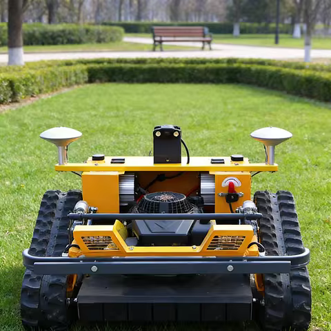 Customized GPS remote control automatic lawn mower robot 550mm cutting width household agricultural 
