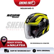 NOLAN N40-5 Crosswalk 036 Open Face Helmet Motor Visor Topi Keledar Open Face Superbike SIRIM Interc