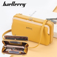 Baellerry New Korean Lychee Pattern Large-capacity Messenger Bag Fashion Zipper Horizontal Wallet Ladies Shoulder Bag