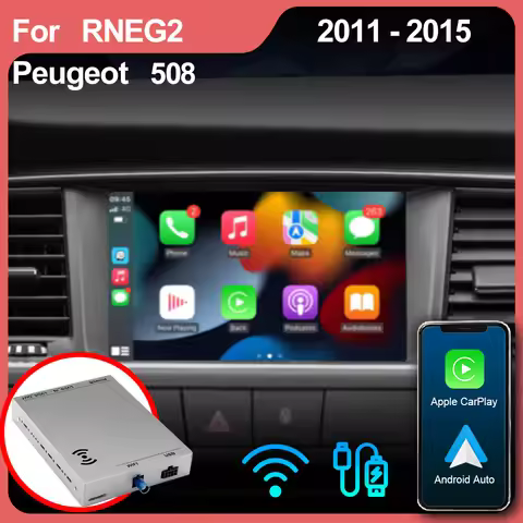 For 2013 2014 2015 2016 Peugeot 508 RNEG 2 Wireless Carplay Android Auto Hicar module Support Revers