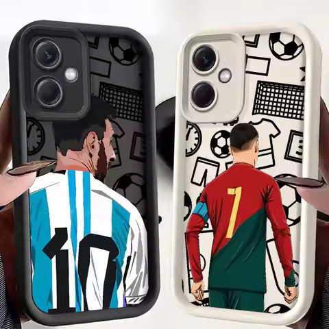 Cartoon Football Number Phone Case for Xiaomi Redmi 12 13C 5G 14C A1 A2 Plus A3 A3X A4 Poco X3 NFC C