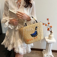 Vegetable Basket Single Vacation Handmade Bag Summer Portable Special Shoulder Beach Seaside Little 