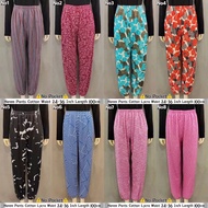 Women Corak Harem Pants Cotton / Cotton Lycra Harem Pants Perempuan Long Pants Seluar Harem