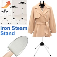 luyu12 Iron Steam Stand Set with Hand-held Ironing Board Heavy-Duty Handheld Garment Steamer Rack High Adjustable Standing Ironing Ironing Boards