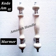 Handle pintu marmer batu alam 33cm - Gagang Pintu Rumah stainless pegangan pintu rumah marmer