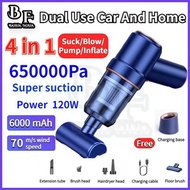 4in1 Cordless Car Vacuum Cleaner 16000Pa Mini Vacuum Cleaner Vakum Cleaner Vacuum Kereta Rechargable