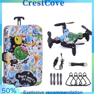 CrestCove Mini Drone With Camera Luggage Folding Storage