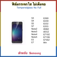 ฟิล์มกระจกใส ไม่เต็มจอ สำหรับ Samsung Galaxy S3 S4 S5 S7 NOTE2 NOTE3 NOTE4 NOTE5 E5 E7 G360 G530 G532 G355 i9082 G7106 G7102 i8552 S7562 Win Temperedglass