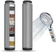 Pack of 2 Replacement Filter Hand Shower, Diameter 2.5 cm x Height 10.8 cm, 15 Layers Filter for Har
