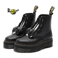 Doc Dr. Martens หูกระต่ายน่ารักซิปหน้าบูทมาร์ตินหนังลิ้นจี่เทรนด์ดั้งเดิมรองเเท้าบูทจักรยานยนต์อังกฤษลำลอง