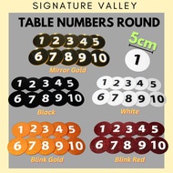 Table Number Cafe Nombor Meja 5cm Acrylic