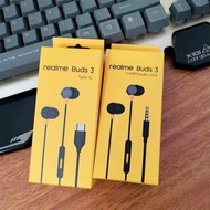Realme Buds 3 3.5MM/Type C Earphone In-Ear Wired Sport Headset With Mic For Realme 15 14 12 13 Pro+ 