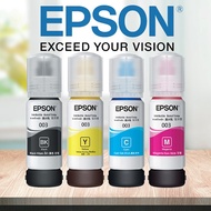 EPSON 003 หมึกแท้ 100% Original 4 สี BK, C, M, Y ไม่มีกล่อง ใช้กับเอปสันรุ่น L1110 L1210 L1216 L1250 L1256 L3100 EPSON Ink 003 Original หมึกเติมแท้สำหรับ EPSON L3110 L3210 L3216 L3150 L3250 NO.003 (300) ของแท้