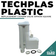 TECHPLAS PLASTIC CISTERN SIPHON SQUARE | PAM TANDAS TANGKI