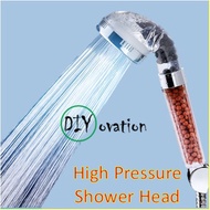 High water Pressure Shower head with ceramic ball water filter/ Save water shower head
