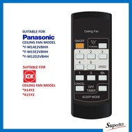 Panasonic KDK PKC-55 5 Speed Ceiling Fan Remote Control Remote Controller  For Replacement