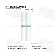 A4 Thermal Paper Transfer Paper Roll Tattoo Stencil Paper Stack Fanfold for D210 S8 A40 M08F Printer