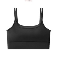 Sports Bra for Women, Shockproof, Anti-Sagging, Fixed Cup, Running, Beautiful Back, Yoga Vest Style,