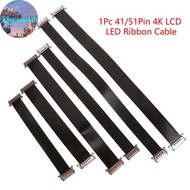 Alittlesearch 41/51Pin HDTV LCD LED Ribbon Cable 4K VBYONE FFC Screen Flex Cable Display Screen Conn