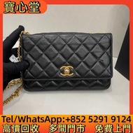 高價回收 Chanel香奈兒WOC黑金鏈條包，名牌手袋，包包，單肩包，錢包，CHANEL香奈兒，HERMES愛瑪仕，LV路易威登，Dior迪奧，Gucci古馳，BottegaVeneta葆蝶家，Pra