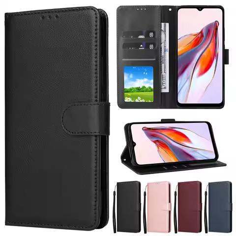 Wallet Card Slot Stand Magnetic Flip Leather Case For Xiaomi Redmi 13C 12 12C 10 10C 9 9A 9C 9T Poco