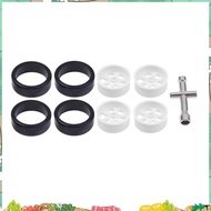 K969-01 K969-02 Wheel Rim Hub with Tire for  K969 K979 K989 K999 P929 P939 1/28 RC Drift Car Spare P
