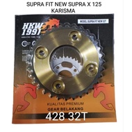 REAR PULL GEAR GEAR SUPRA FIT NEW SUPRA X 125 428 32T 32 T GOLD