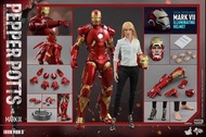 Hot Toys MMS311 Iron Man 3 Avengers Mark IX 9 & Pepper Potts Special Edition Set