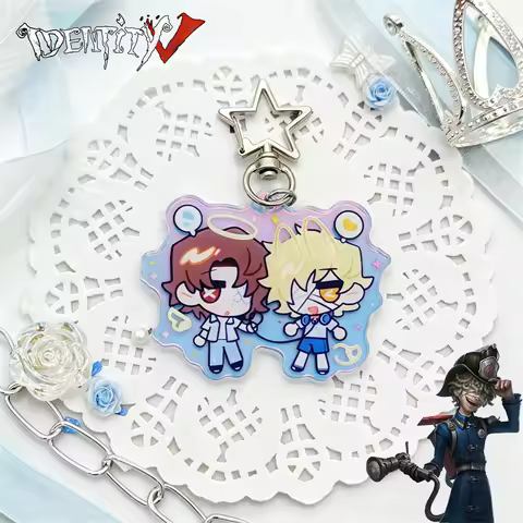 Game Identity V The Puppeteer Florian Brand Cosplay Keychain Acrylic Pendant Key Chain Backpack Acce