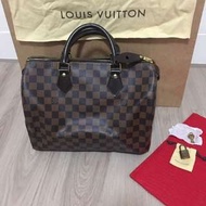 二手 Louis Vuitton speedy 30 LV 波士頓包 手提包