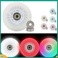 【XK】 Inline Skate Flash Wheels With Magnetic Core Bearing 64MM-110MM Skate Wheels