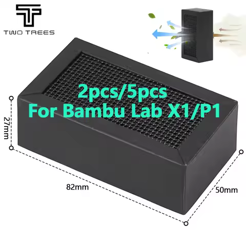 1/2/5Pcs For Bambu Lab P1 X1 Activated Carbon Air Filter purifier Filter Replacement For Bambu Lab X