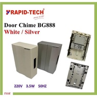 BG888 D3230 Home Door Bell / Chimes - White / Silver Wired Door Bell Mechanical Striking Loceng Pint