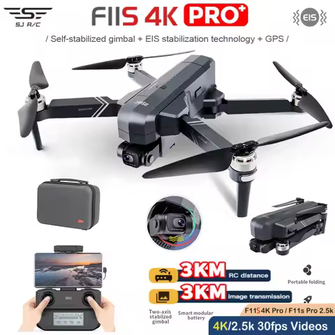 SJRC F11S 4K Pro Plus Drone With Camera WIFI GPS EIS 2-Axis Anti-Shake Gimbal FPV Brushless Quadcopt