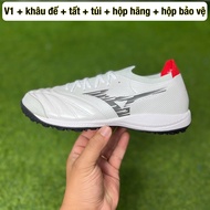 Mzn neo sala beta m8 TF V1 soccer shoes (Stitched sole + free bag + socks + box)