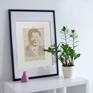 快速出貨【原創版畫】習近平-聲音肖像