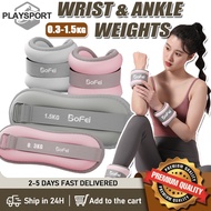 Ankle Weights 0.3kg-1.5kg Adjustable Ankle/Wrist Weights For Kids and Adults Weight Training