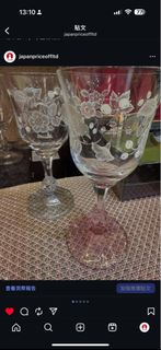 Imsa Muller（英國）。酒杯一對。 石塚硝子