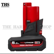 MILWAUKEE M12™ HIGH OUTPUT™ 5.0Ah Battery （M12HB5）