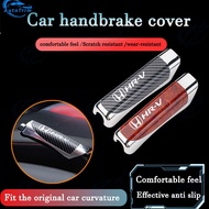 Car Handbrake Cover Carbon Fiber Decorative Brake Protection Cover Sports Brake  Decoration Personal
