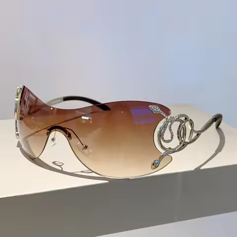 Snake Metal Legs Eyewear Shades Y2k Sunglasses Gradient Shades Sun Glasses Y2k Goggles For Fashion N