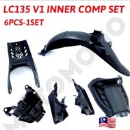 YAMAHA LC135 V1 BLACK INNER COVER (ORIGINAL HLY) FULL SET COVER HITAM