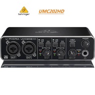 BEHRINGER UMC22/ UM2/UMC202HD Microphone Amplifier Live Recording External Sound Card USB Audio Inte