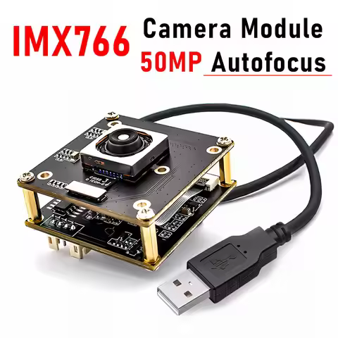 WGWK IMX766 50MP 8160x6120 USB Webcam Camera Module High Speed AF UVC-Compliant Plug and Play for Co