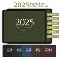 2025 Digital Planner PDF, iPad Planner, Notability Planner, Goodnotes Planner, Daily Planner, Weekly